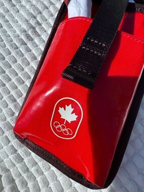 Lululemon Red Canada Olympic Phone Pouch with Lanyard